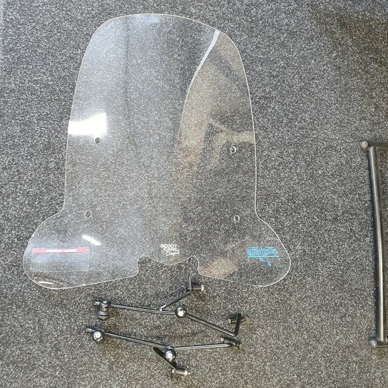 Hoog windscherm Sym Orbit II 2 Xpro Symply met beugels, Fietsen en Brommers, Brommeronderdelen | Scooters, Gebruikt, SYM, Overige typen