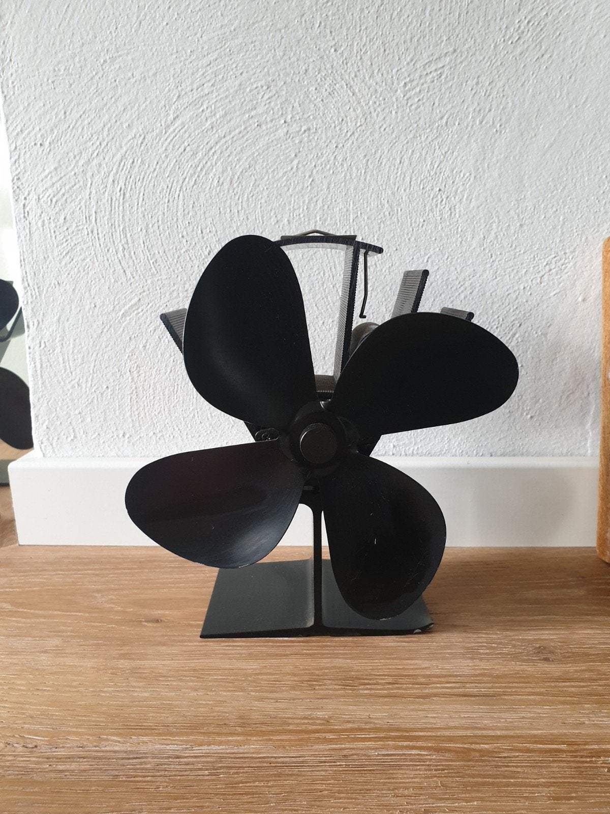 Kachelventilator voor houtkachel - Zwart, Ophalen of Verzenden, Gebruikt