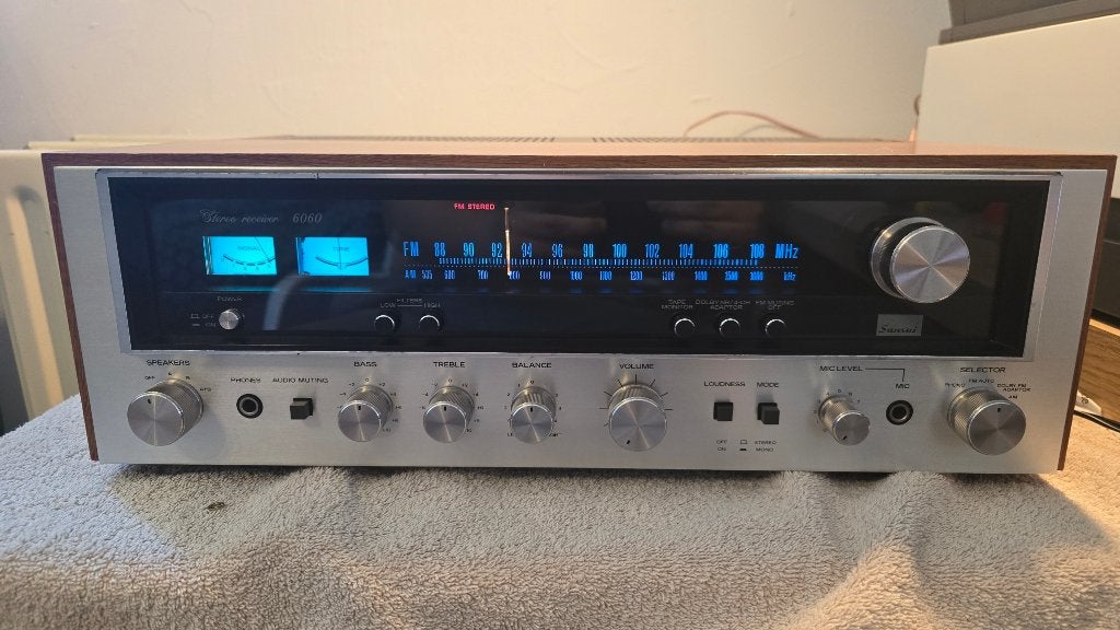 Sansui 6060 (gerestaureerde) versterker, Zo goed als nieuw, Ophalen, Overige merken, Minder dan 60 watt