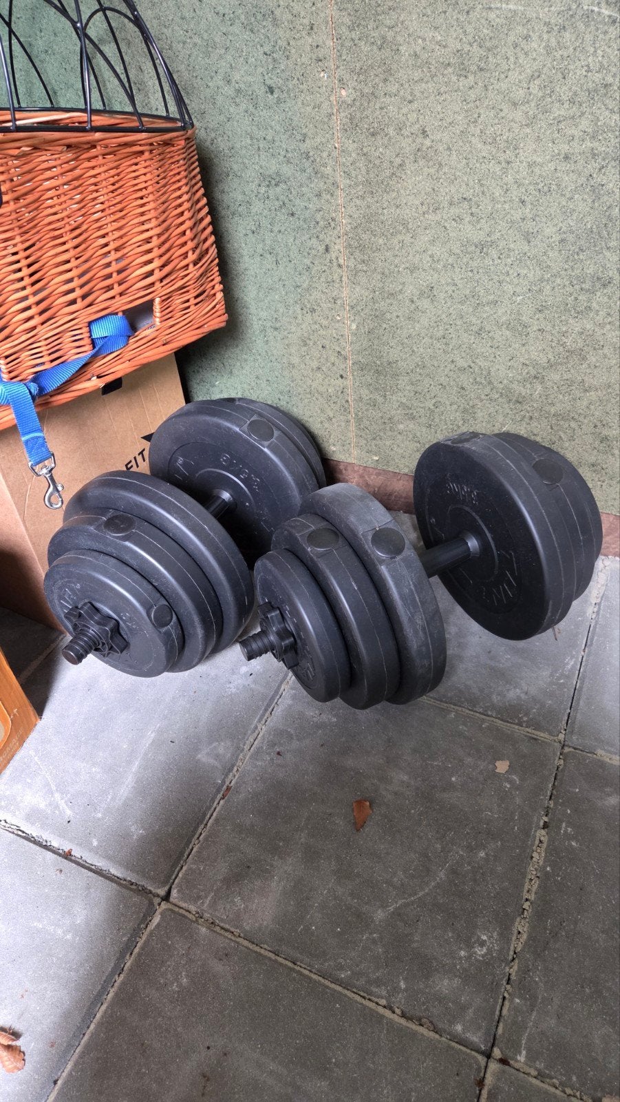 Dumbell set vinyl 26 kilo, Ophalen, Dumbbell