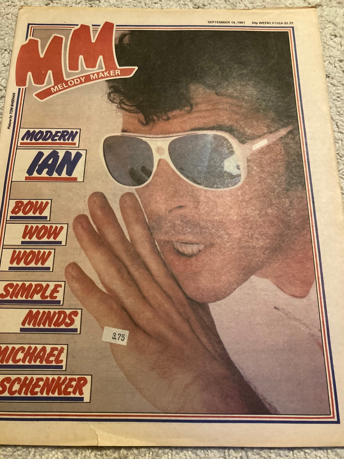 MELODY MAKER 1981 MSG Simple Minds IAN DURY Bow Wow Wow SIAM, Ophalen of Verzenden, Zo goed als nieuw, Muziek, Film of Tv