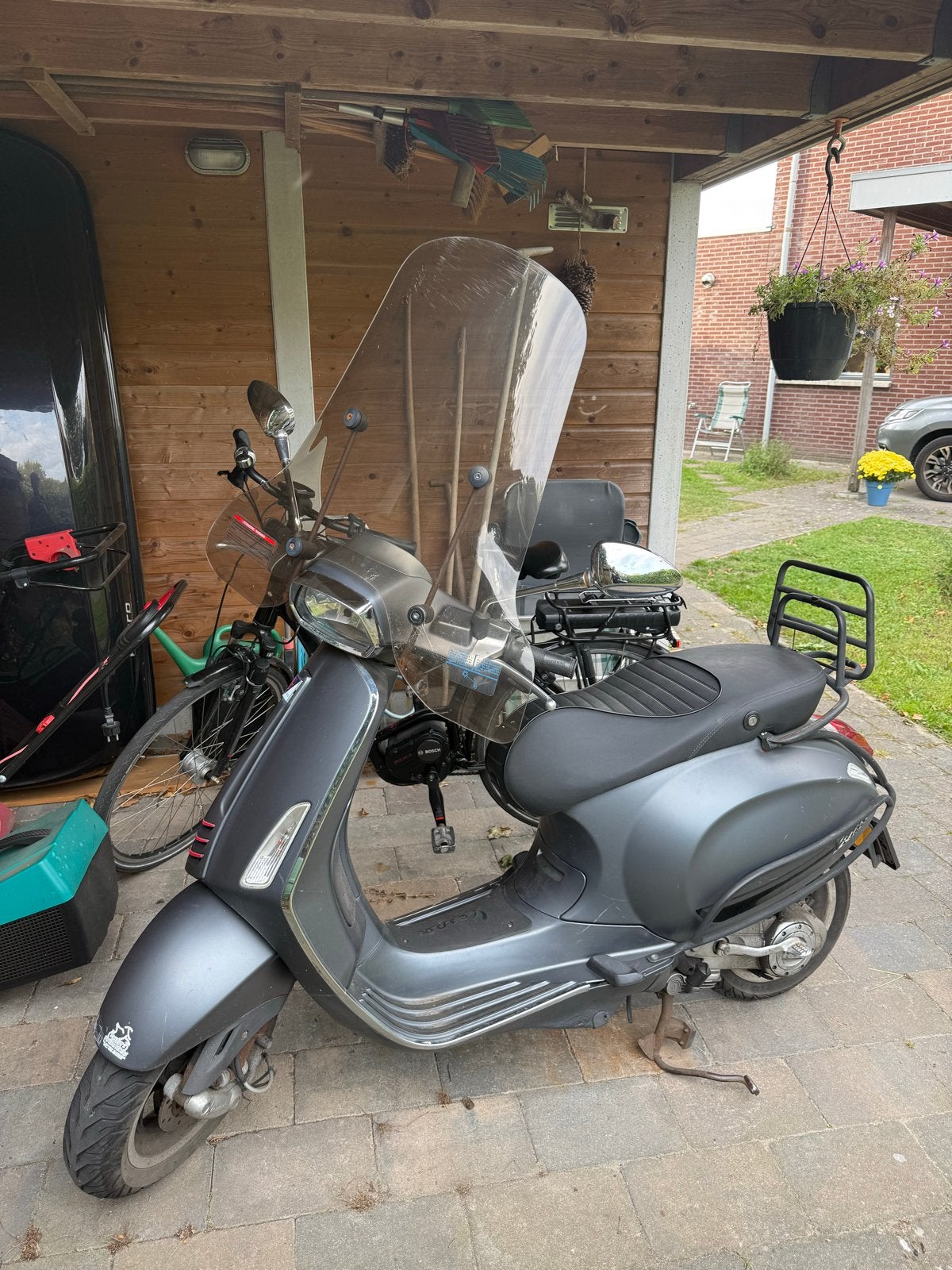 Vespa Sprint Mat Grijs - Motor defect - 2016, Ophalen, Gebruikt, Overige modellen, 50 cc