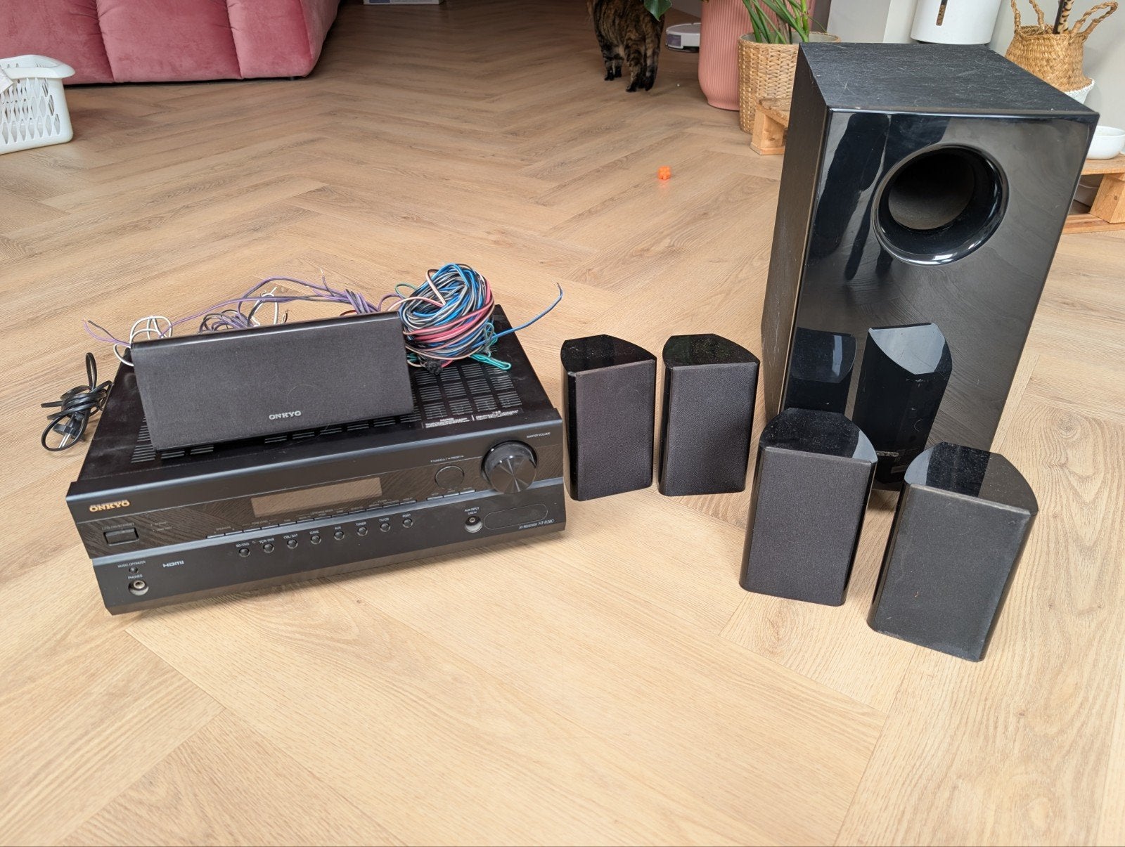 Onkyo HT-R380 Home Cinema Set met 5.1 Luidsprekers, Ophalen, Gebruikt, 5.1-systeem, Overige merken