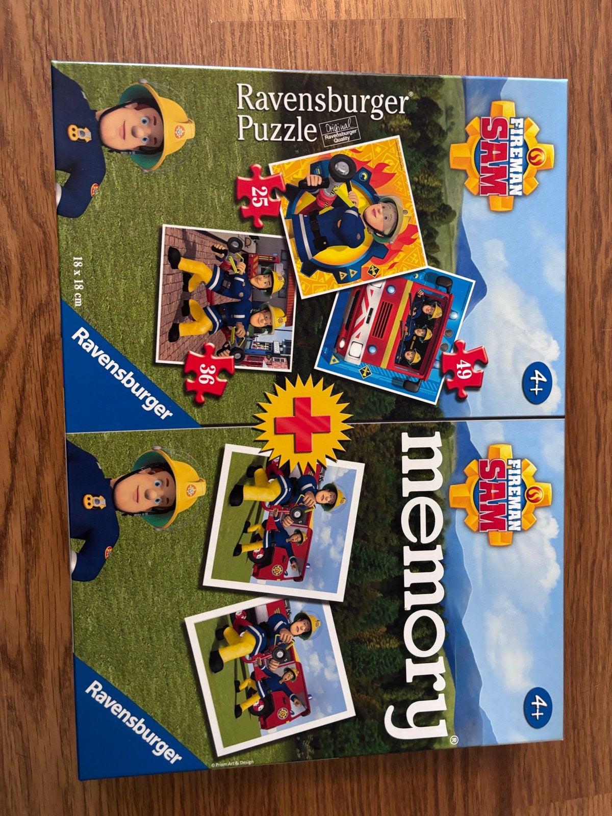 Brandweerman Sam Puzzel & Memory Set - Compleet en Netjes, Ophalen of Verzenden, 10 tot 50 stukjes, Zo goed als nieuw, 4 tot 6 jaar