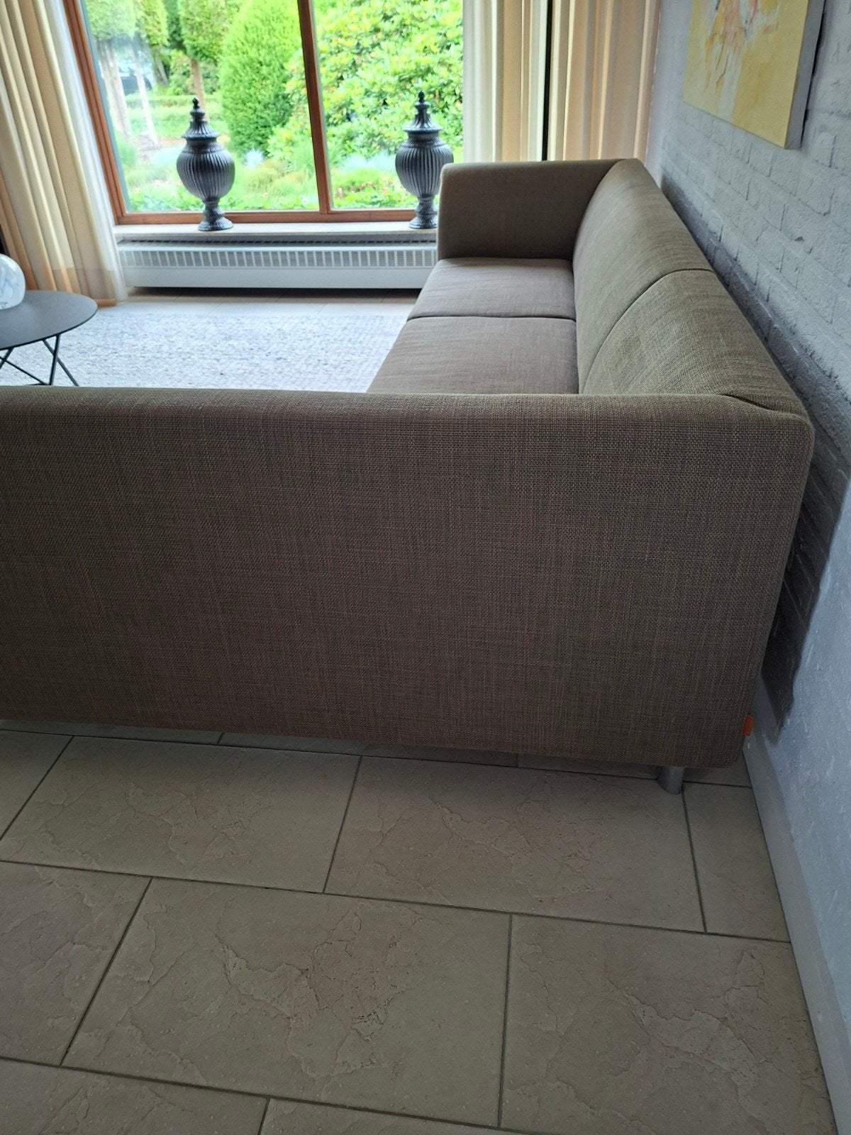 Bankstel., Huis en Inrichting, Banken | Bankstellen, Ophalen, Gebruikt, Hoekbank, 75 tot 100 cm