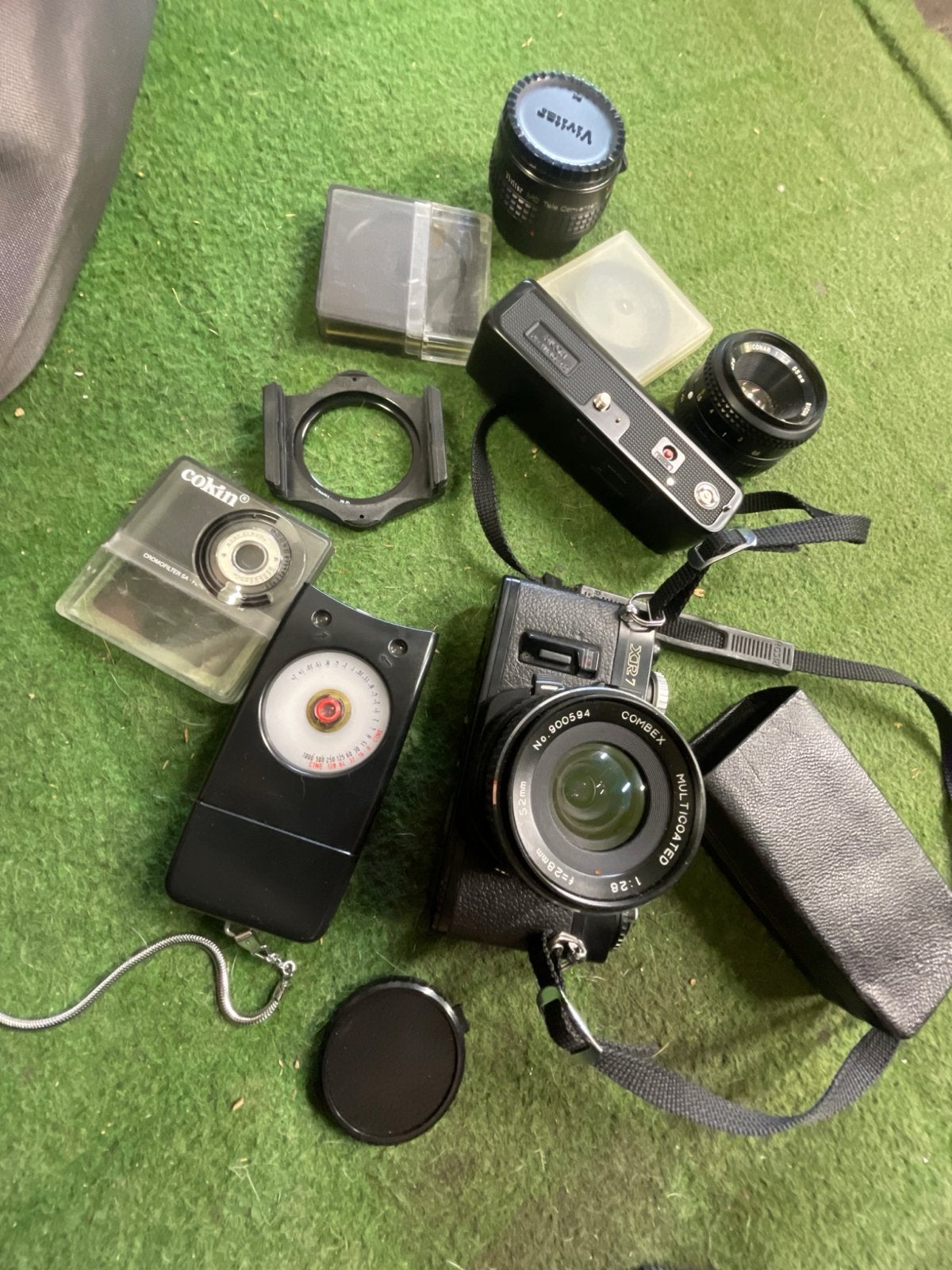 Ricoh XR7 Spiegelreflexcamera met lenzen en accessoires, Ophalen of Verzenden, Gebruikt, Spiegelreflex, Overige Merken