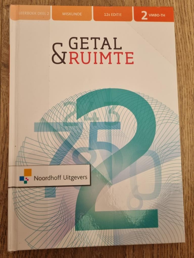 Getal & Ruimte Wiskunde VMBO-TH 2 (12e editie), Ophalen of Verzenden, Zo goed als nieuw
