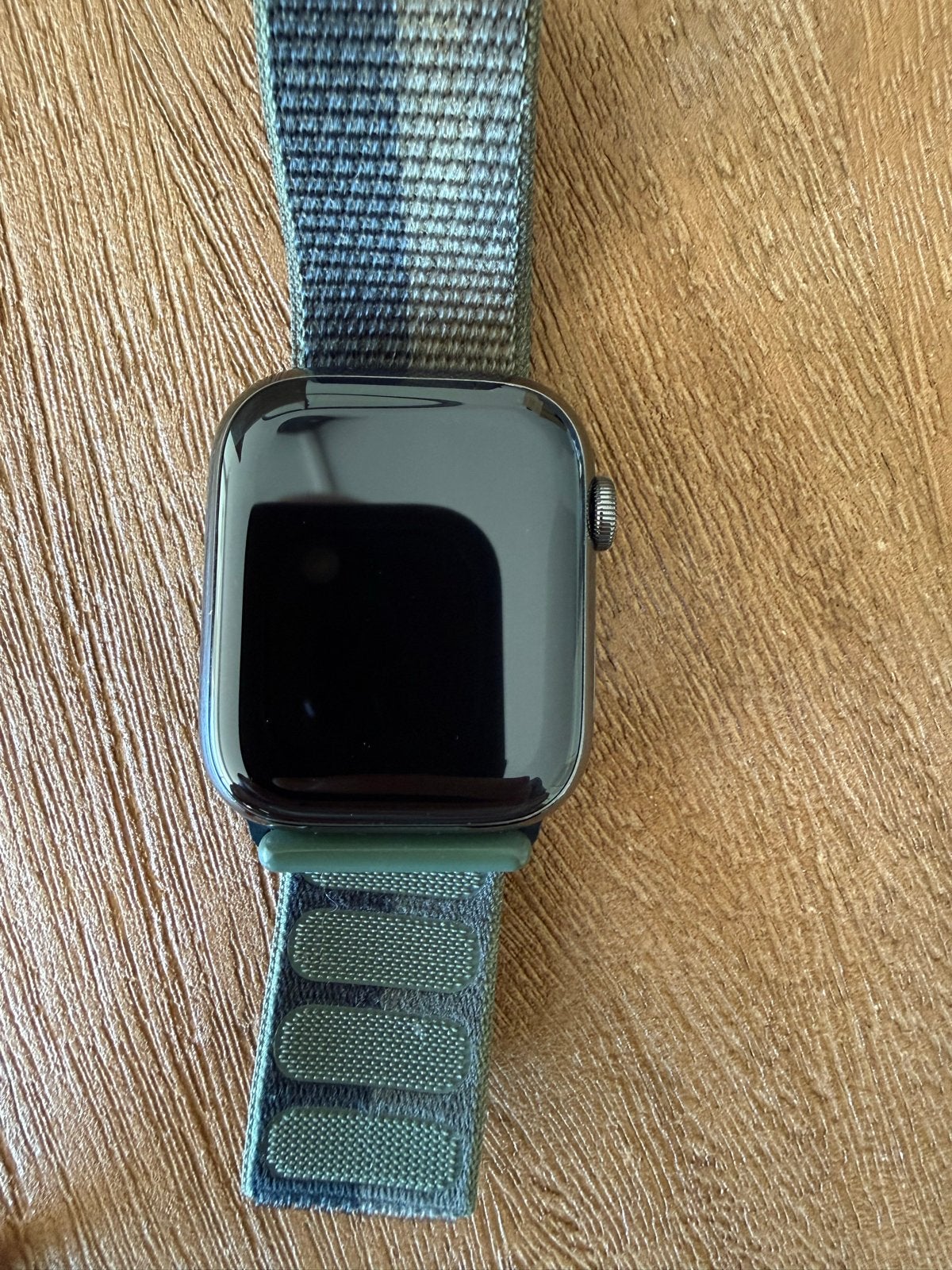 Apple Watch Series 7 (GPS + Cellular) 45mm, batterij 71%, Sieraden, Tassen en Uiterlijk, Smartwatches, Gebruikt, Zwart, IOS, Ophalen of Verzenden