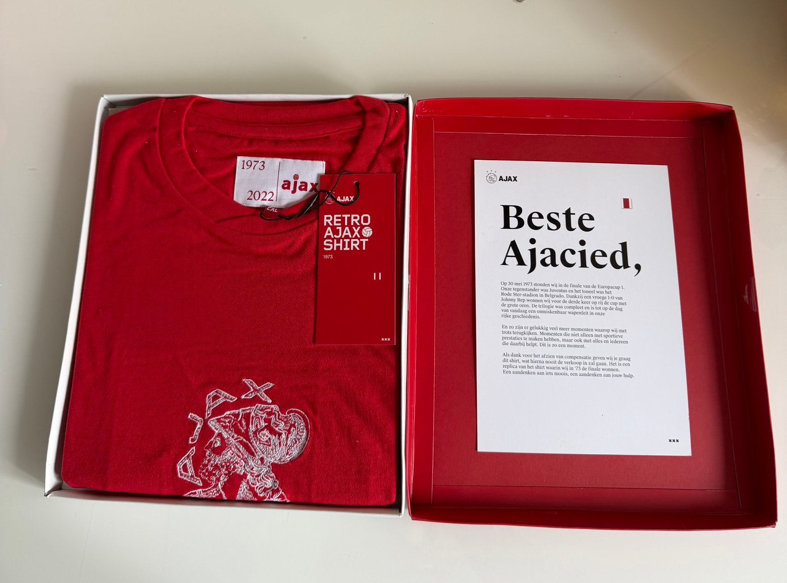 Ajax Johan Cruijff retro 14 shirt limited edition, Ophalen of Verzenden, Nieuw, Ajax, Shirt
