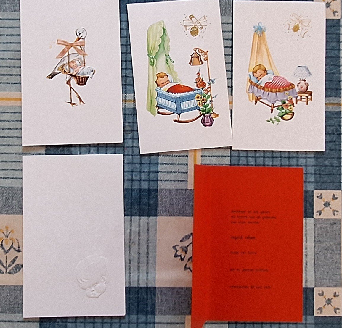 Vintage Geboortekaartjes Collectie (Jaren '50 - '70), Verzamelen, Ophalen of Verzenden