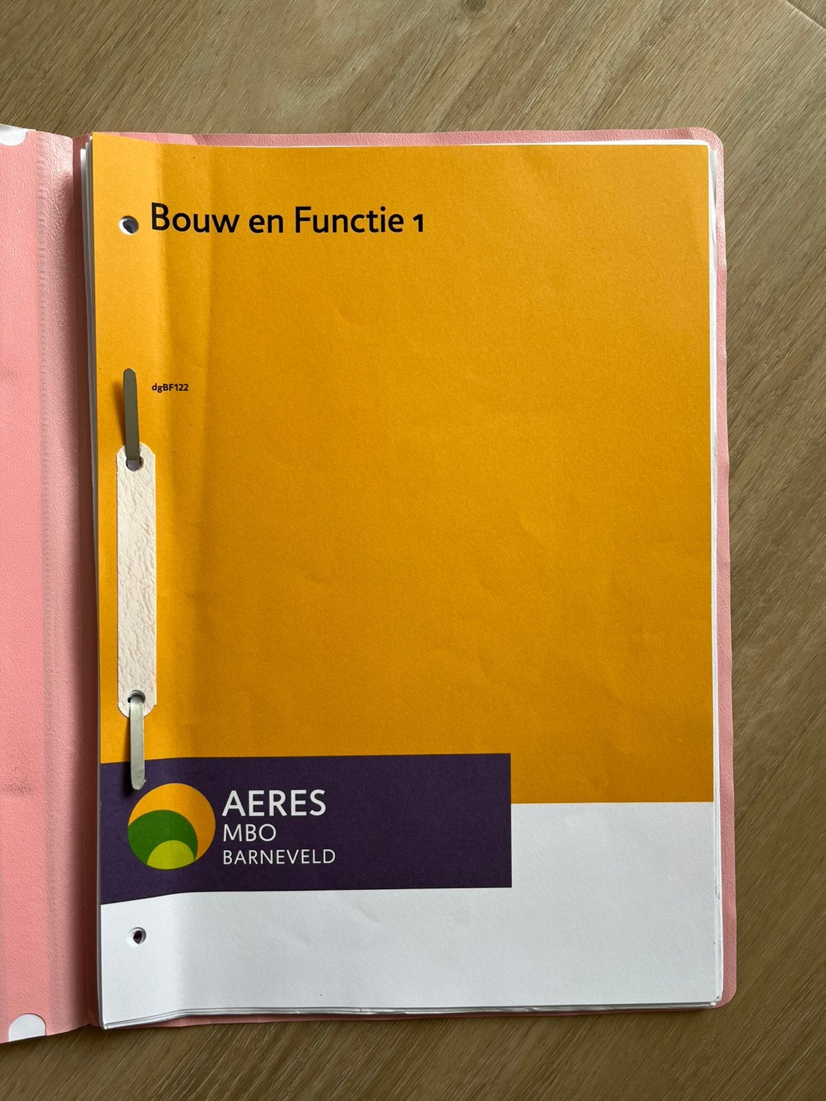 Bouw en functie 1,2,3 aeres mbo barneveld, Ophalen of Verzenden, Beta, Zo goed als nieuw, MBO