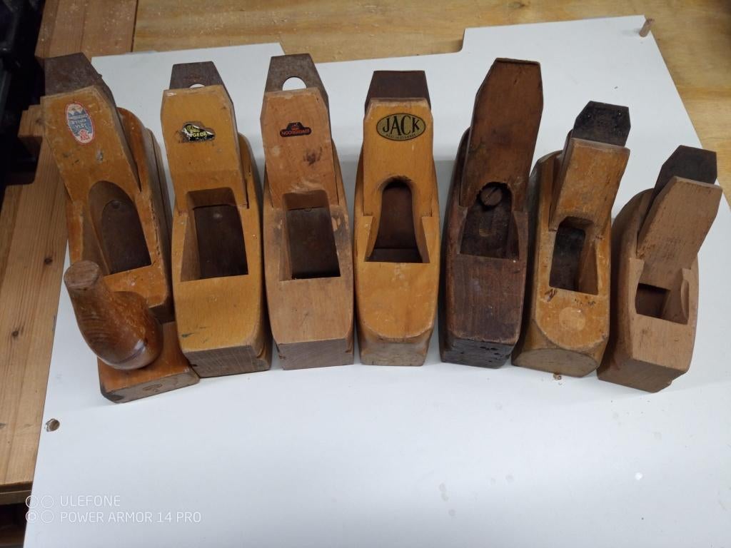 7 blokschaven waarvan 3 nooitgedagt ., Antiek en Kunst, Ophalen of Verzenden