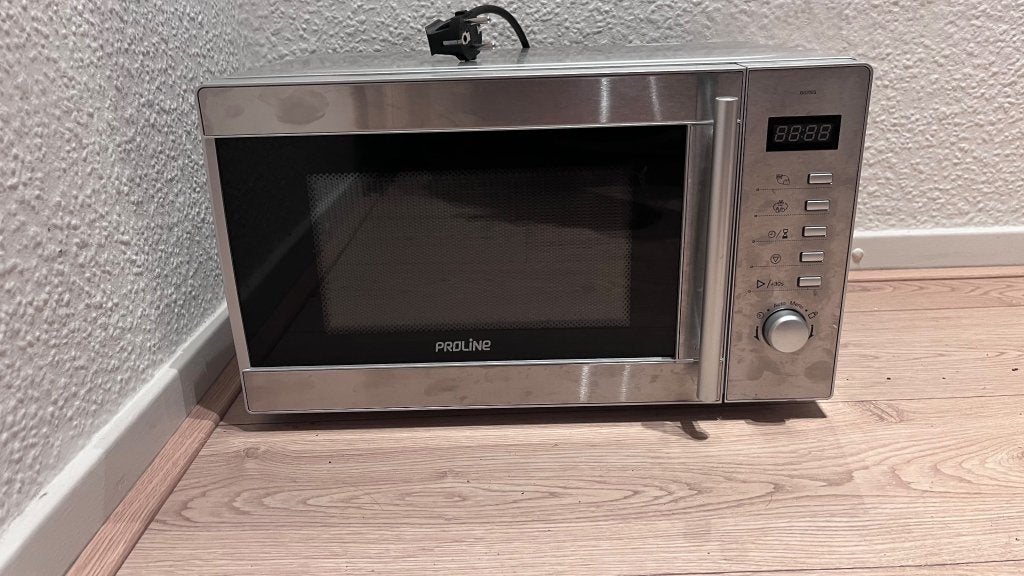 Proline GS200S combimagnetron in zilverkleurige uitvoering., Witgoed en Apparatuur, Magnetrons, Ophalen, Combimagnetron, Gebruikt