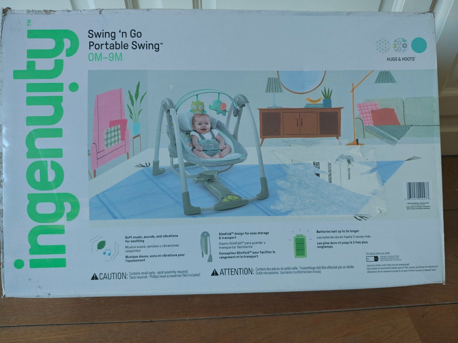 Ingenuity Swing 'n Go Portable Schommel 0-9M, Ophalen, Zo goed als nieuw