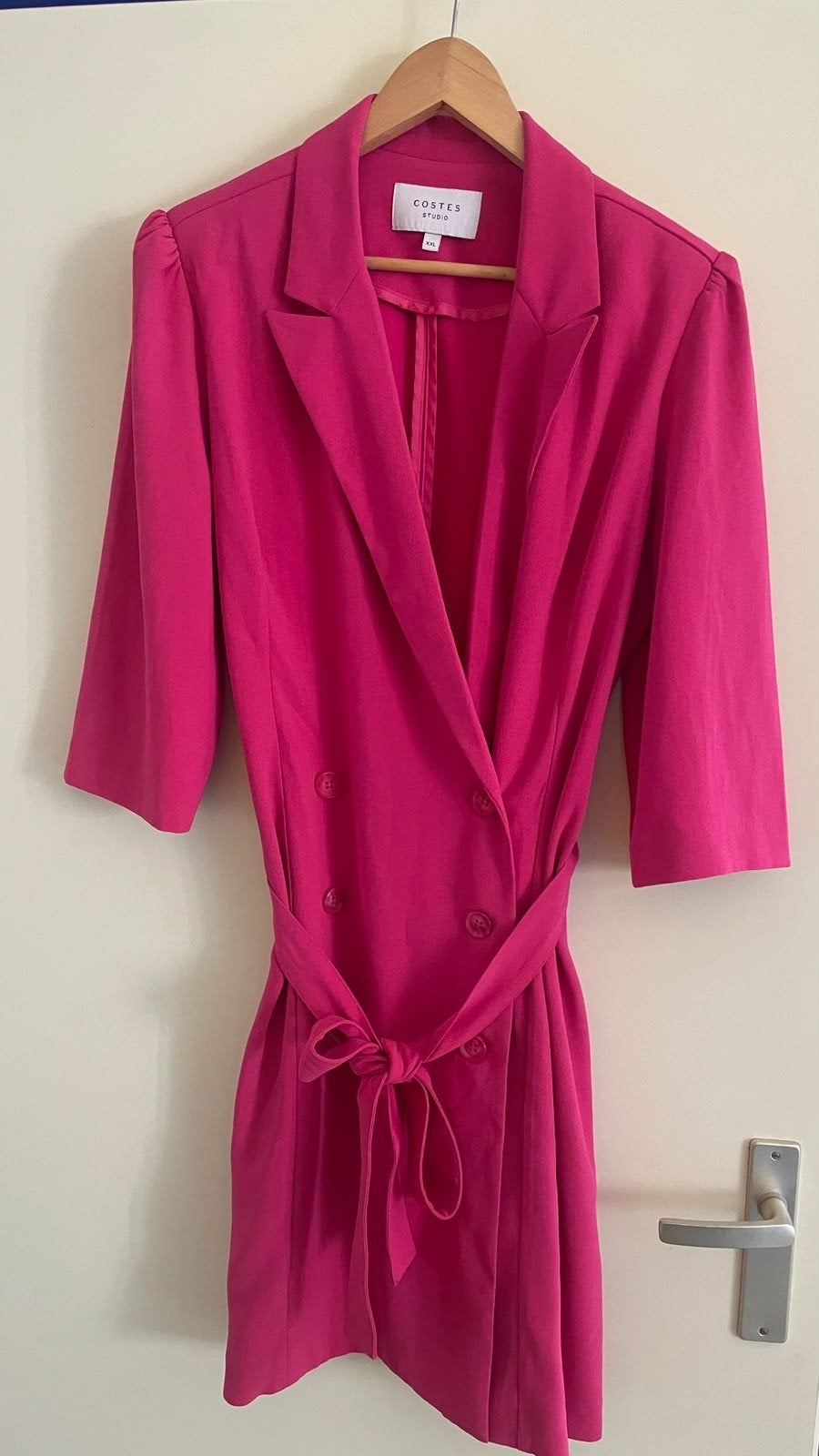 Costes lang fuchsia jasje XXL - Zo goed als nieuw, Maat 46/48 (XL) of groter, Ophalen of Verzenden, Zo goed als nieuw, Costes