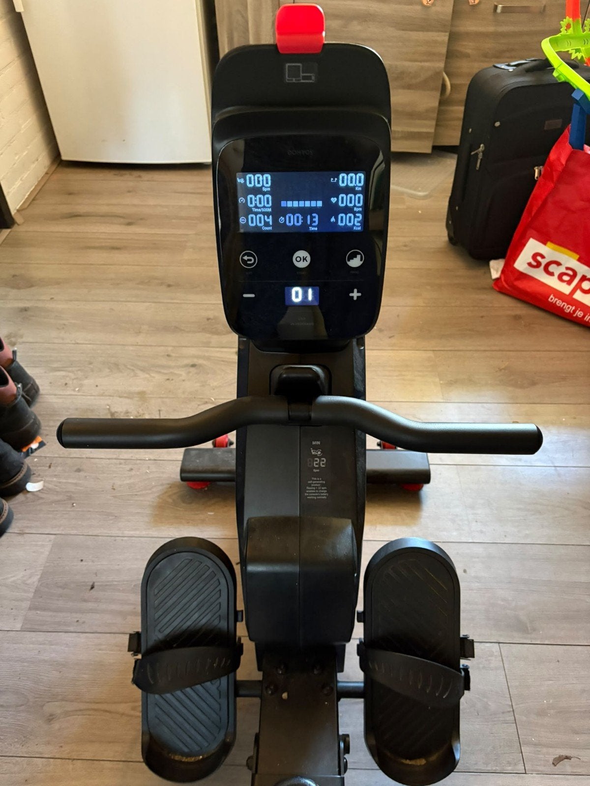 Domyos 500B Roeiapparaat - Goede staat, Ophalen, Gebruikt, Benen, Roeitrainer
