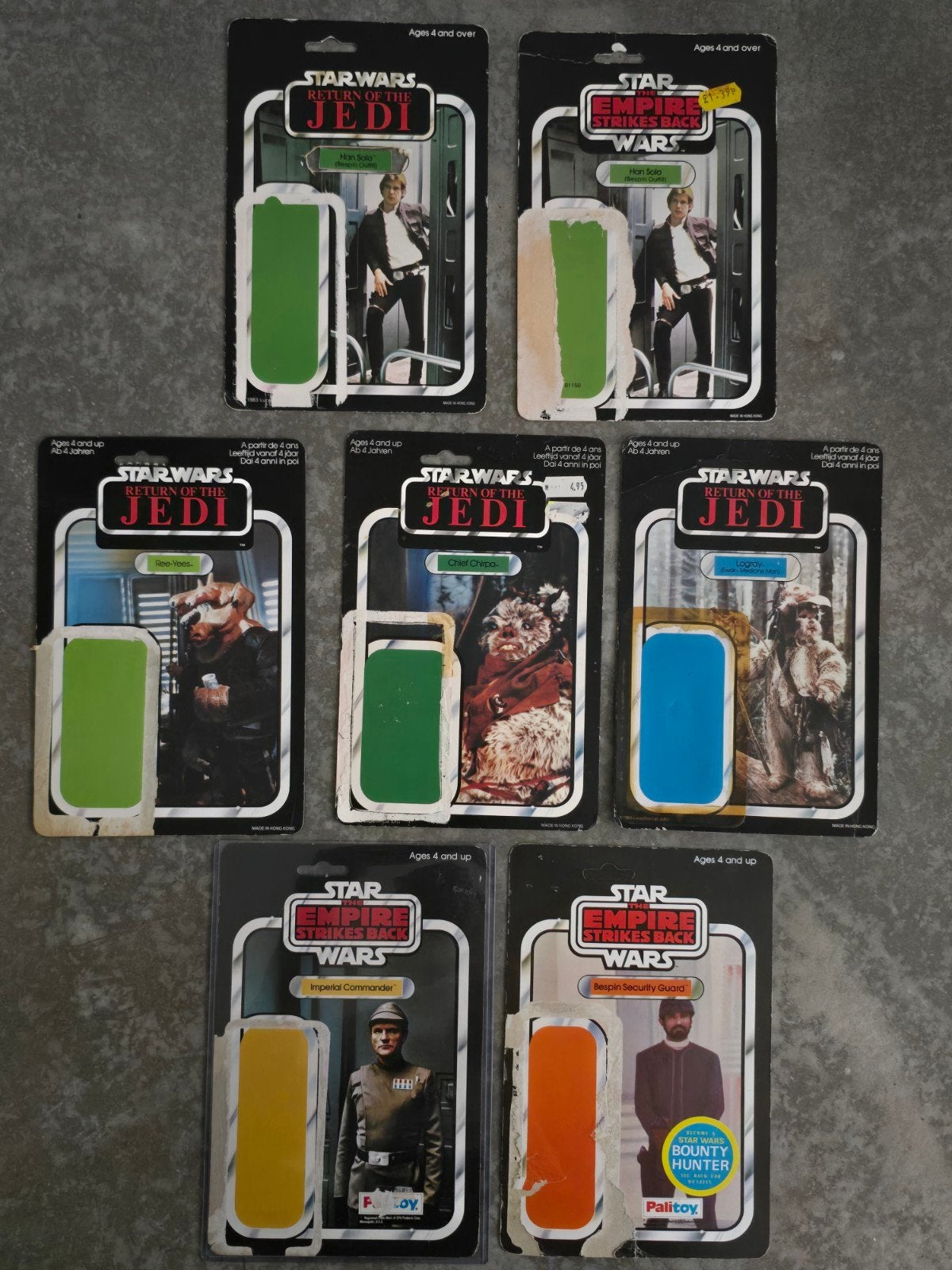Star Wars Vintage Palitoy Cardbacks, Verzamelen, Star Wars, Ophalen of Verzenden