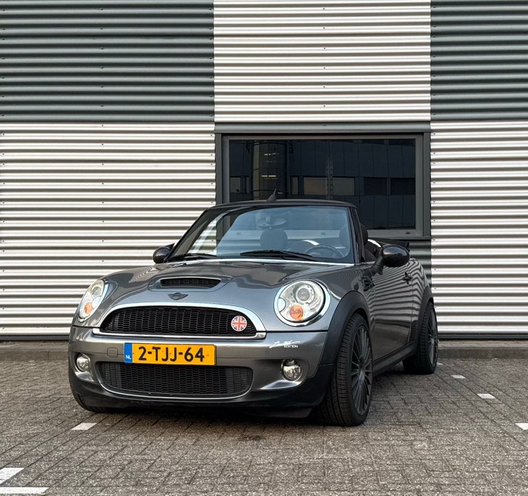 Mini 1.6 Cooper S Cabrio 2009 Grijs - APK 19-06-27, Voorwielaandrijving, Euro 5, 15 km/l, Zwart