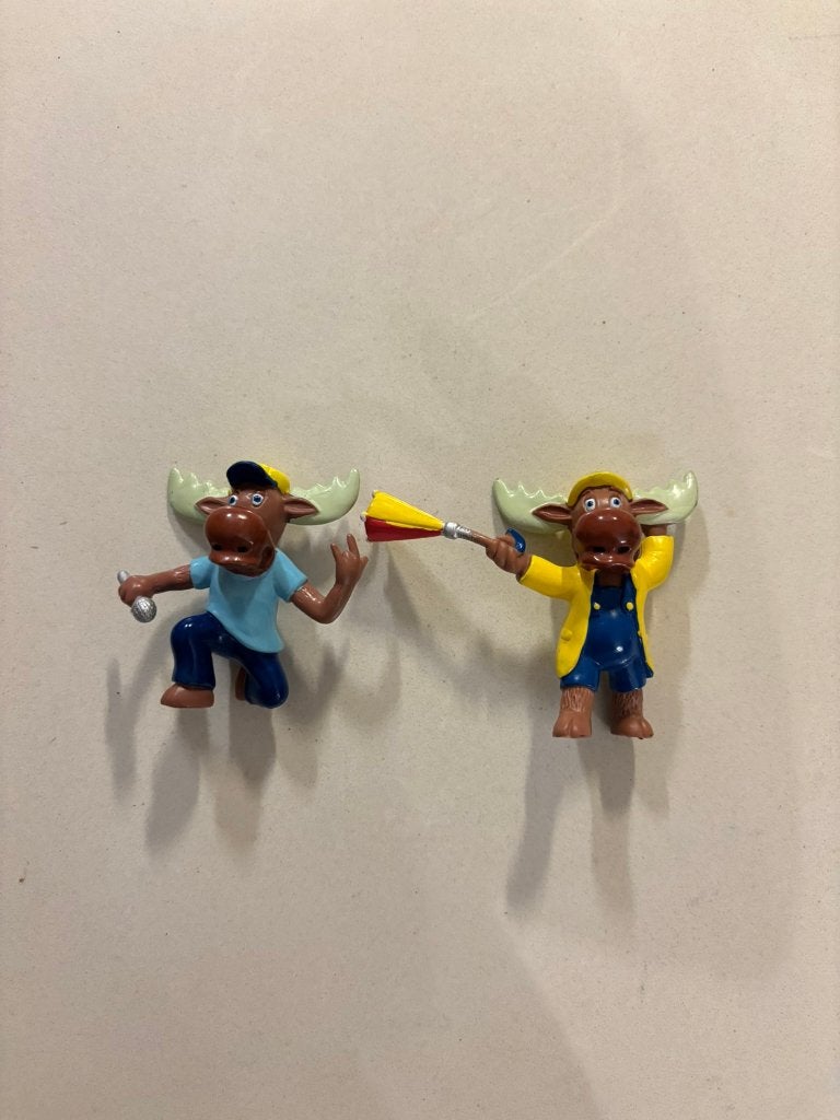 2 ikea moose eland figuren formaat van smurf nette staat!, Ophalen of Verzenden, Zo goed als nieuw
