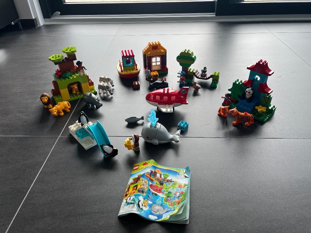LEGO DUPLO Around the World 10805 compleet + handleiding, Kinderen en Baby's, Speelgoed | Duplo en Lego, Zo goed als nieuw, Duplo