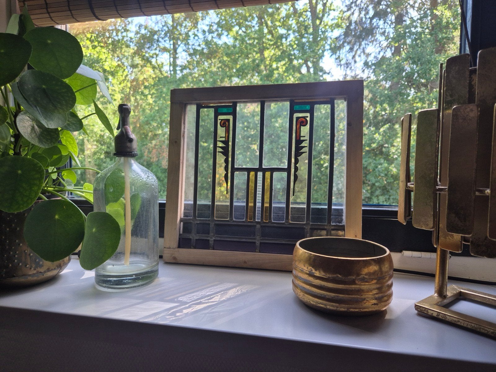 Uniek glas-in-lood raamdecoratie, Ophalen