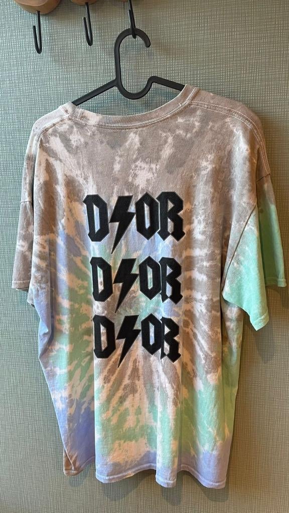 Tie dye tshirt met D*or tekst maat m/l katoen, Maat 38/40 (M), Tshirt, Nieuw, Ophalen of Verzenden