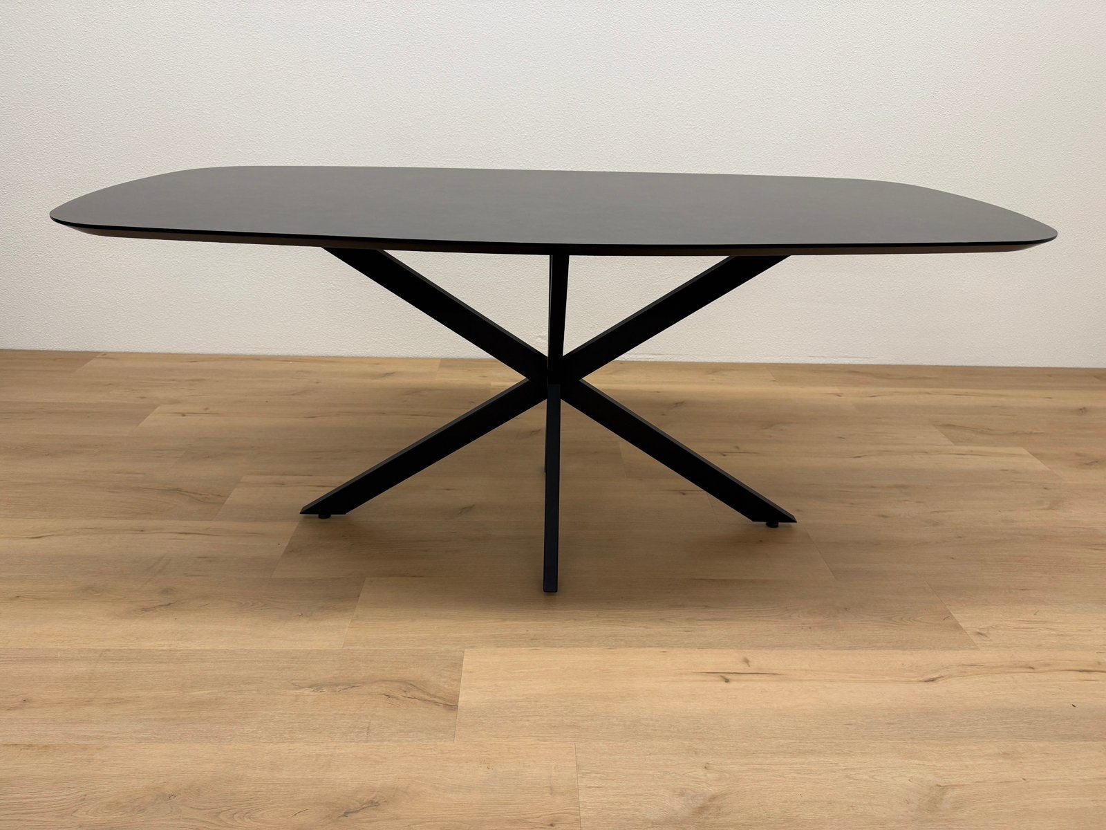 Deens ovale eettafel 180x90 - HPL - Direct Leverbaar, Huis en Inrichting, Zo goed als nieuw, 150 tot 200 cm, Ovaal, Info@betaalbaar-design.nl
