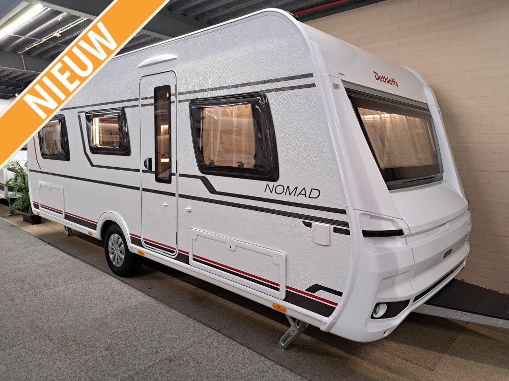 Dethleffs Nomad 510 LE (Extra keuze korting!), Caravans en Kamperen, Caravans, Ringverwarming, Bedrijf, Treinzit, Overige typen