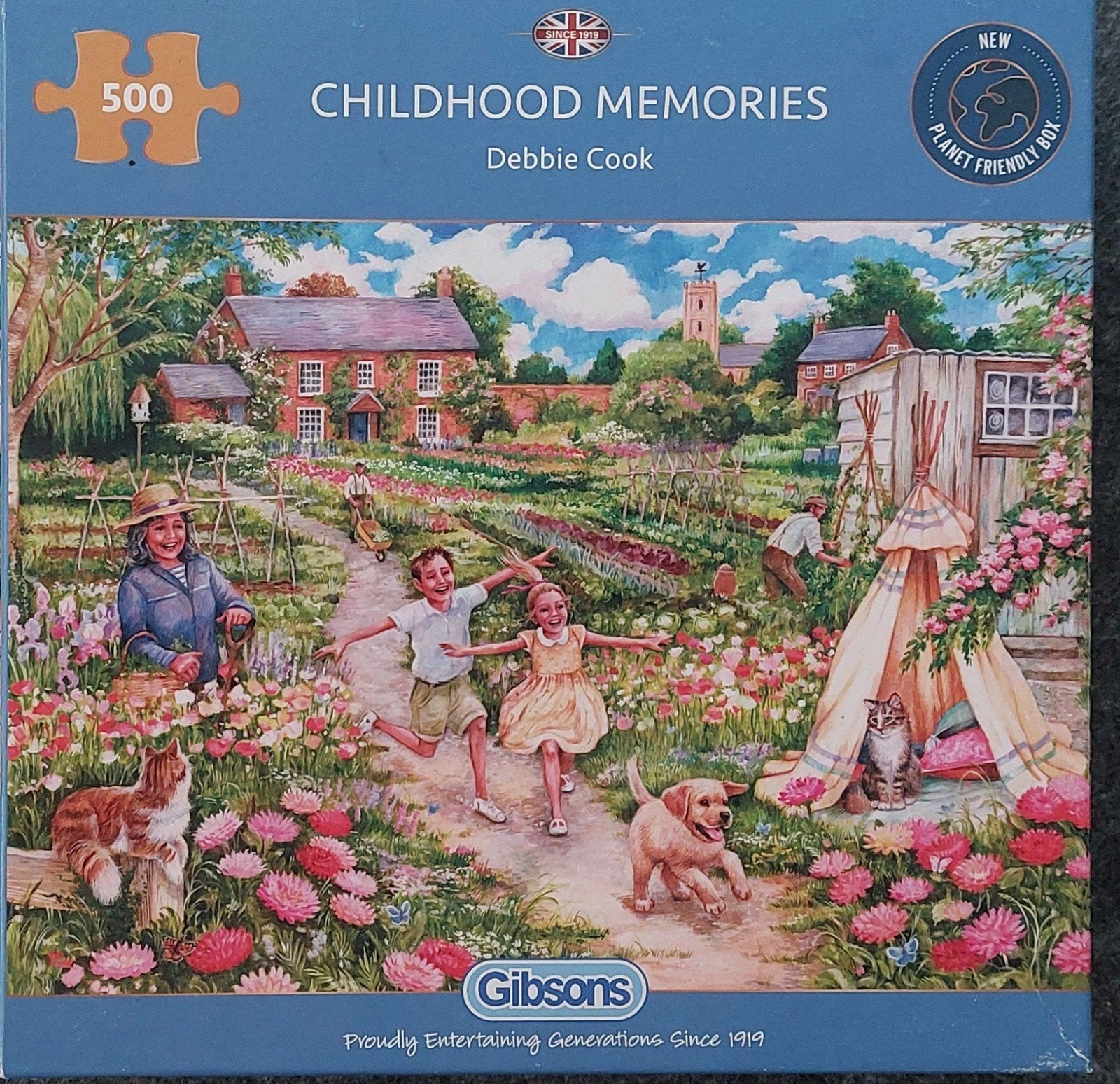 Gibson puzzel 500 stukjes Childhood Memories, Ophalen of Verzenden, 500 t/m 1500 stukjes, Gebruikt