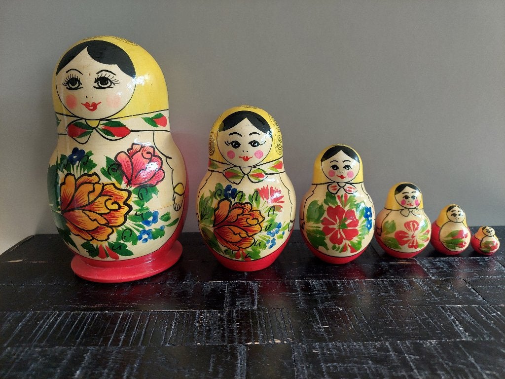 Vintage Matroesjka BLOSSOM BROCANTE, Antiek en Kunst, Ophalen of Verzenden