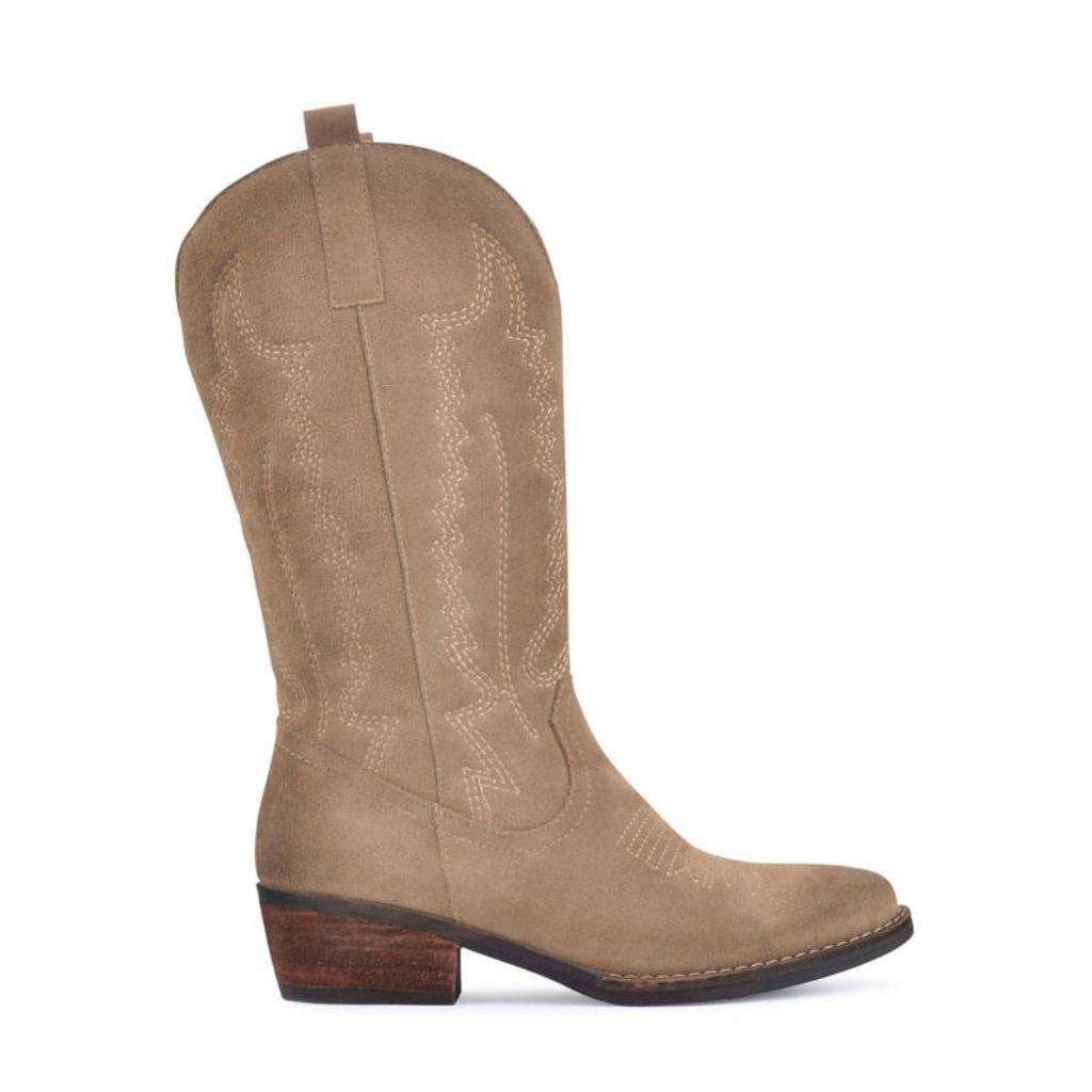 PS POELMAN Suede leren cowboy laarzen NIEUW maat 42, Hoge laarzen, Overige kleuren, Verzenden, Nieuw