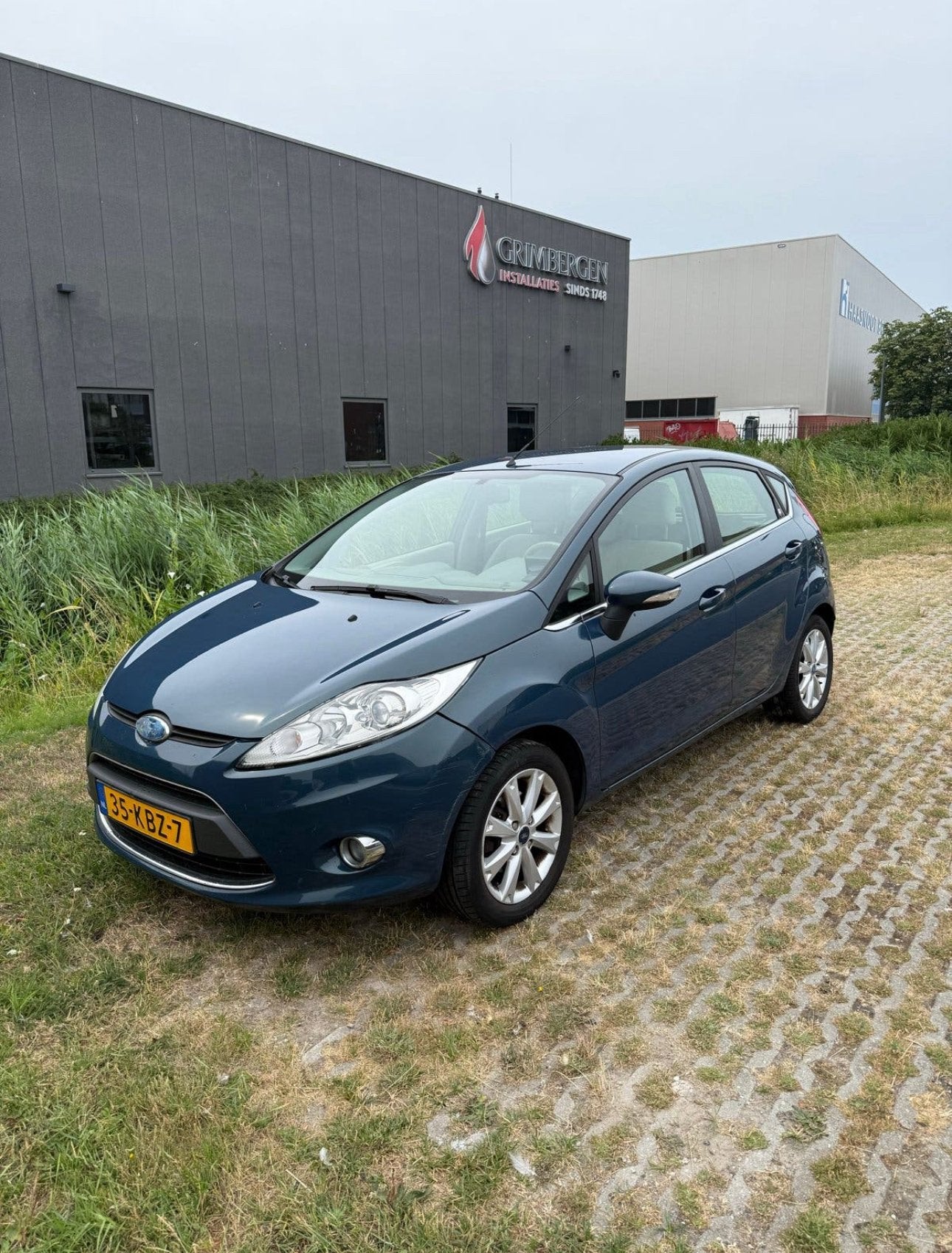 Ford Fiësta 1.4 71KW 5DR 2009 blauw NAP Airco Trekhaak Navi, Auto's, Ford, Voorwielaandrijving, 40 €/maand, Origineel Nederlands