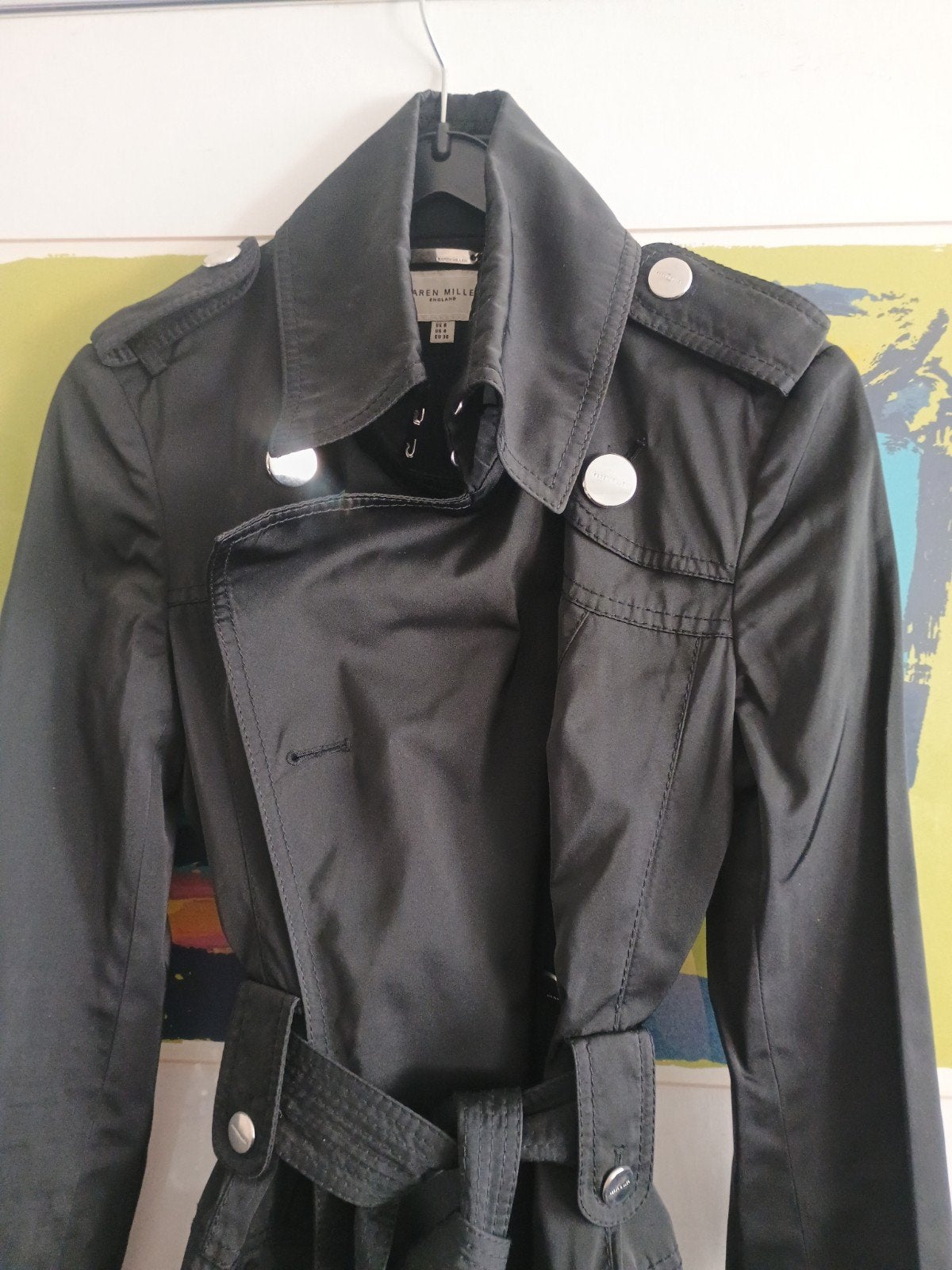 Karen Millen Mantel zwart 36, Karen Millen, Zwart, Ophalen of Verzenden, Maat 36 (S)