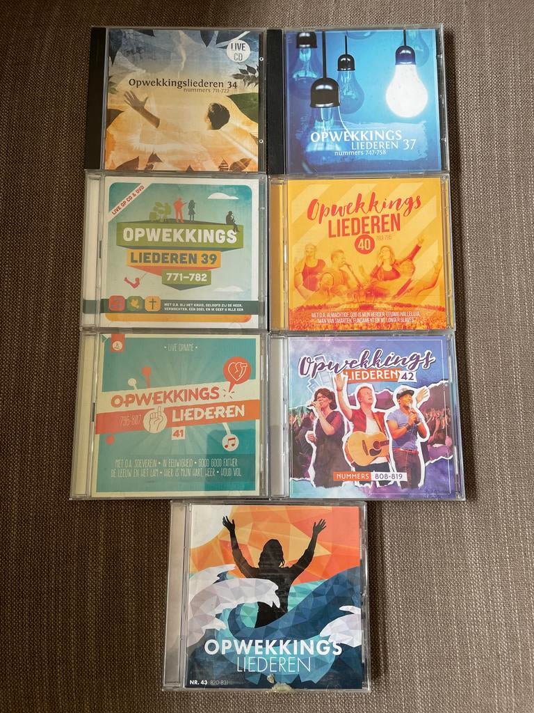 Opwekkingsliederen  - Nummers 34, 37, 39, 40 , 41, 42, 43, Cd's en Dvd's, Ophalen of Verzenden, Zo goed als nieuw
