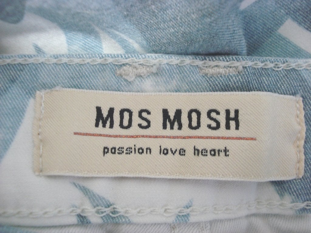MOS MOSH 🤩 7/8 broek zachtblauw versierde zakken mt S, MOS MOSH, Zo goed als nieuw, Driekwart, Maat 34 (XS) of kleiner