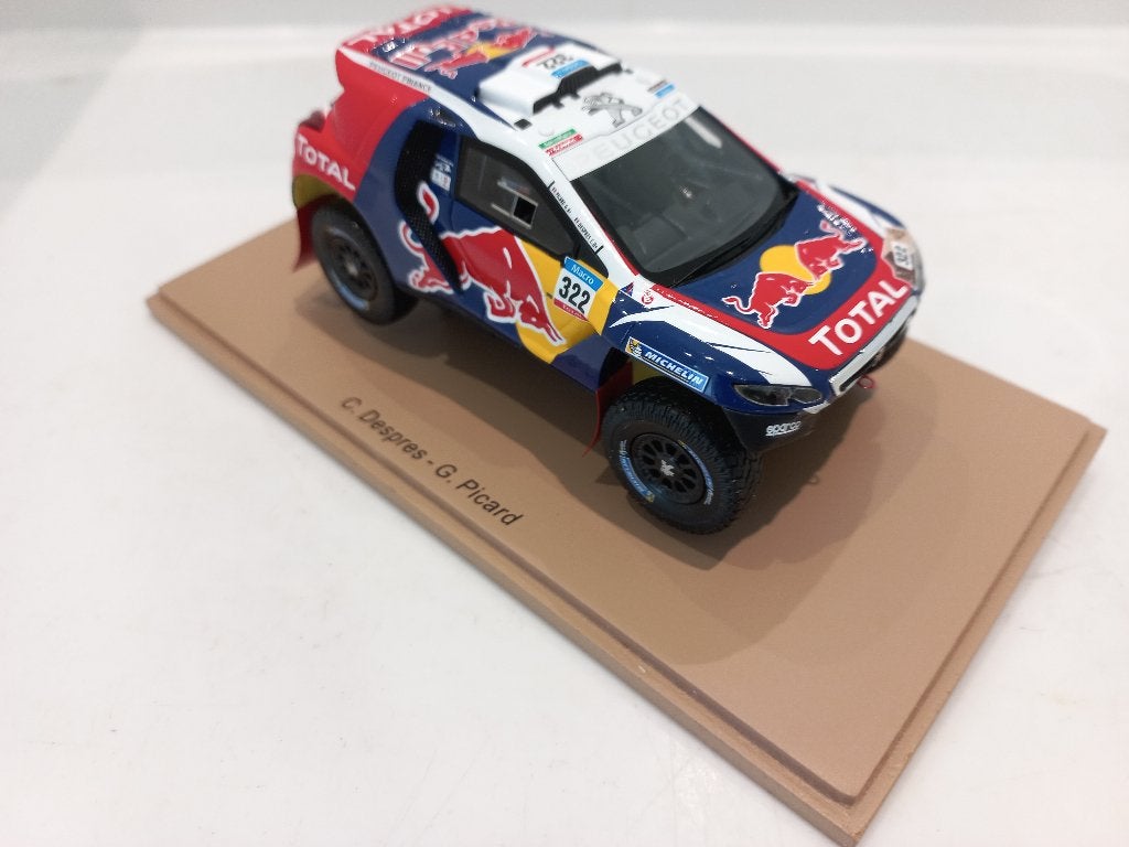 Peugeot DKR 2015 S4456 Spark model 1:43 Redbull 129, Hobby en Vrije tijd, Modelauto's | 1:43, Ophalen of Verzenden, Zo goed als nieuw