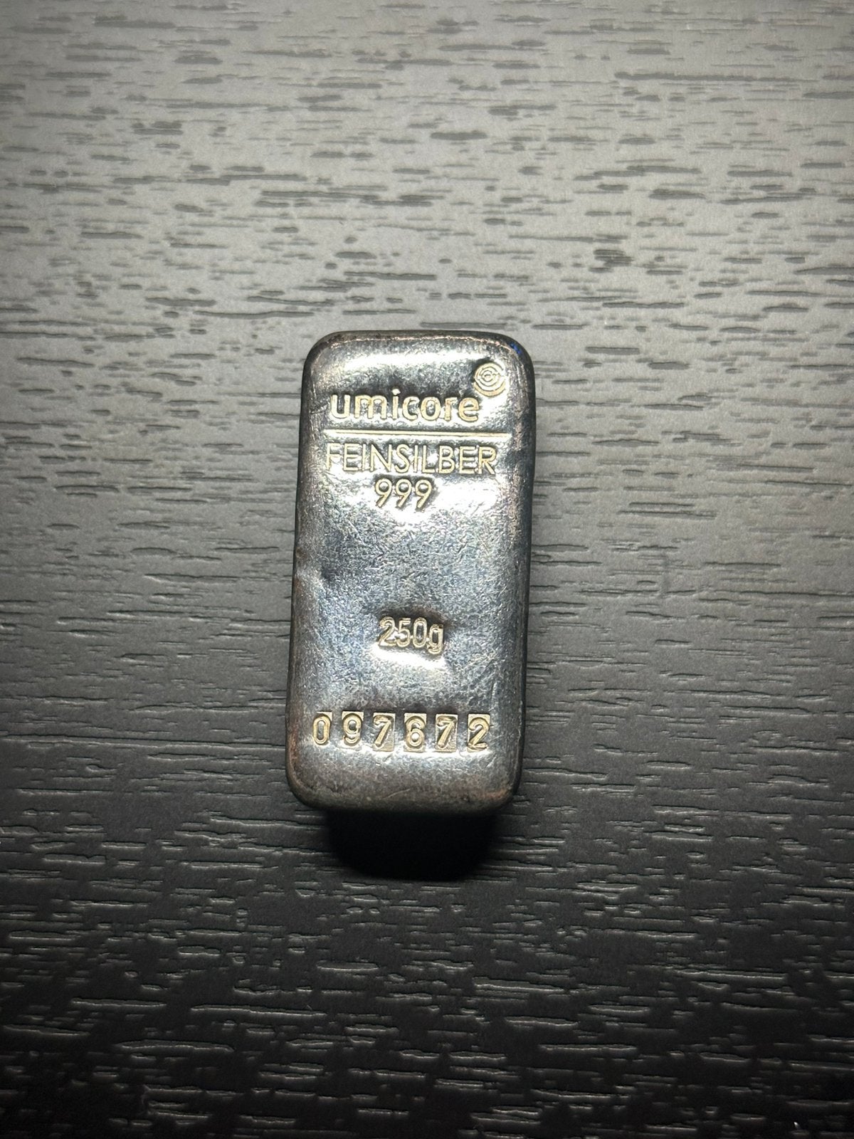 Umicore 250 gram zilverbaar 999 – 250g, Ophalen of Verzenden, Zilver