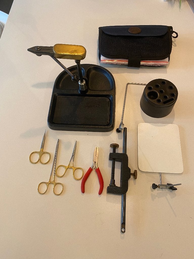 Zeer complete vliegbind set inclusief gereedschap, Ophalen, Gebruikt, Complete set