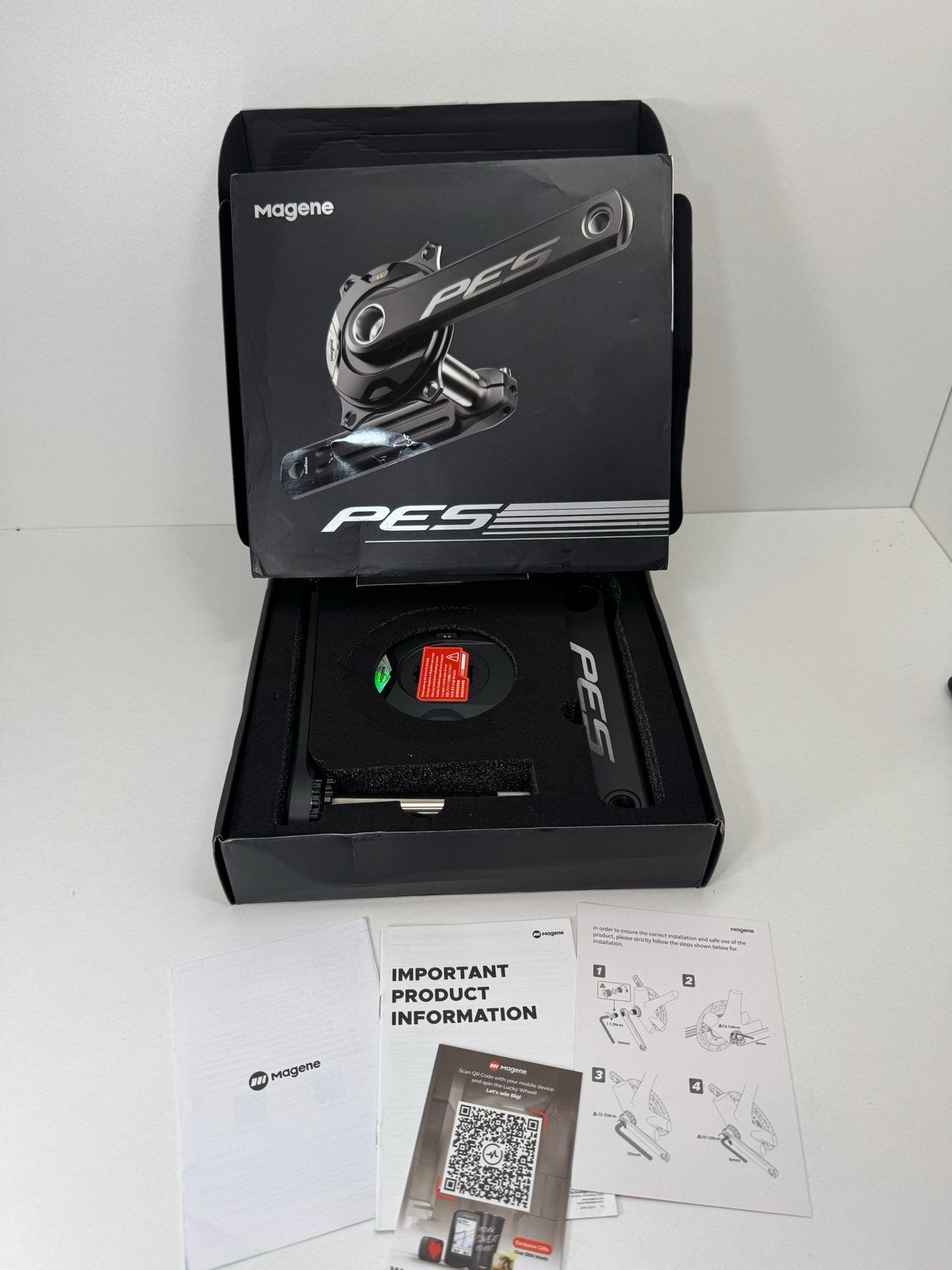 Magene PES P515 Powermeter Set 172,5mm, Ophalen of Verzenden, Nieuw, Racefiets, Crankstel of Pedalen