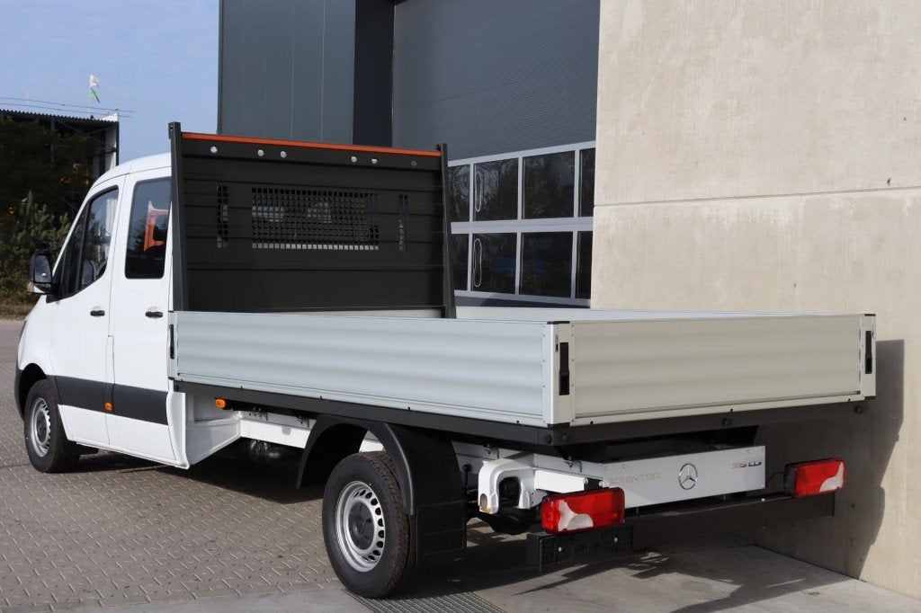 Mercedes-Benz Sprinter 315 CDI Dub Cab L3 Open laadbak RWD 7, 2393 kg, 7 stoelen, Wit, Bedrijf