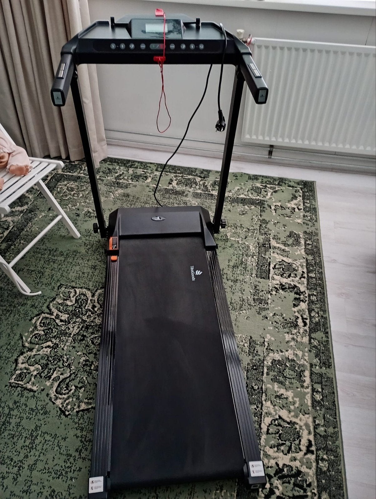 TibaGoods Elektrische Loopband (Inklapbaar, 1 t/m 12 km/u)., Ophalen, Zo goed als nieuw, Loopband