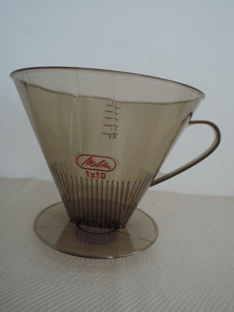 Heel groot kunststof rookglas 1 x 10 Melitta koffiefilter, Ophalen of Verzenden, Zo goed als nieuw, Kunststof