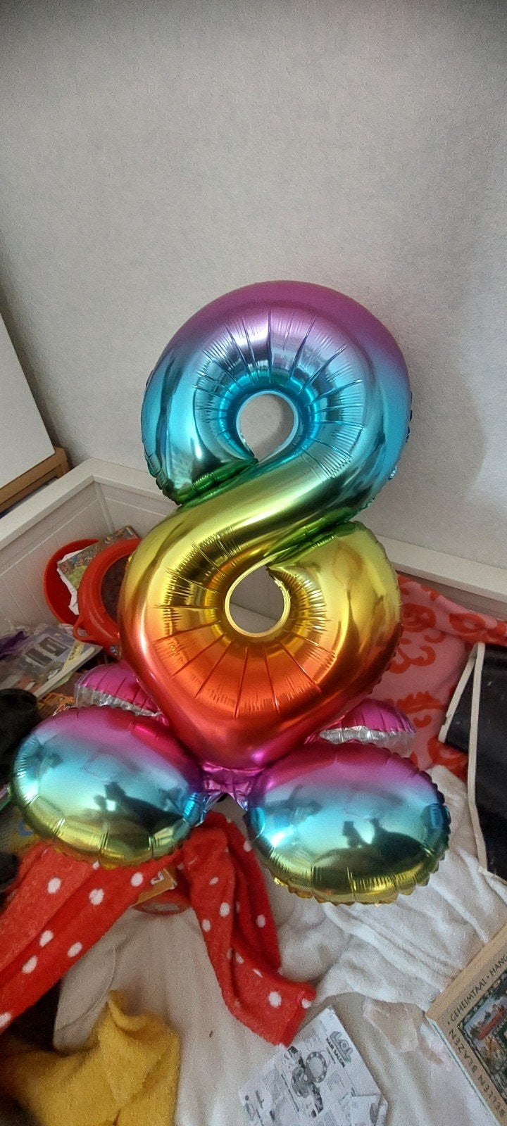 ballon "8", Ophalen, Versiering, Verjaardag