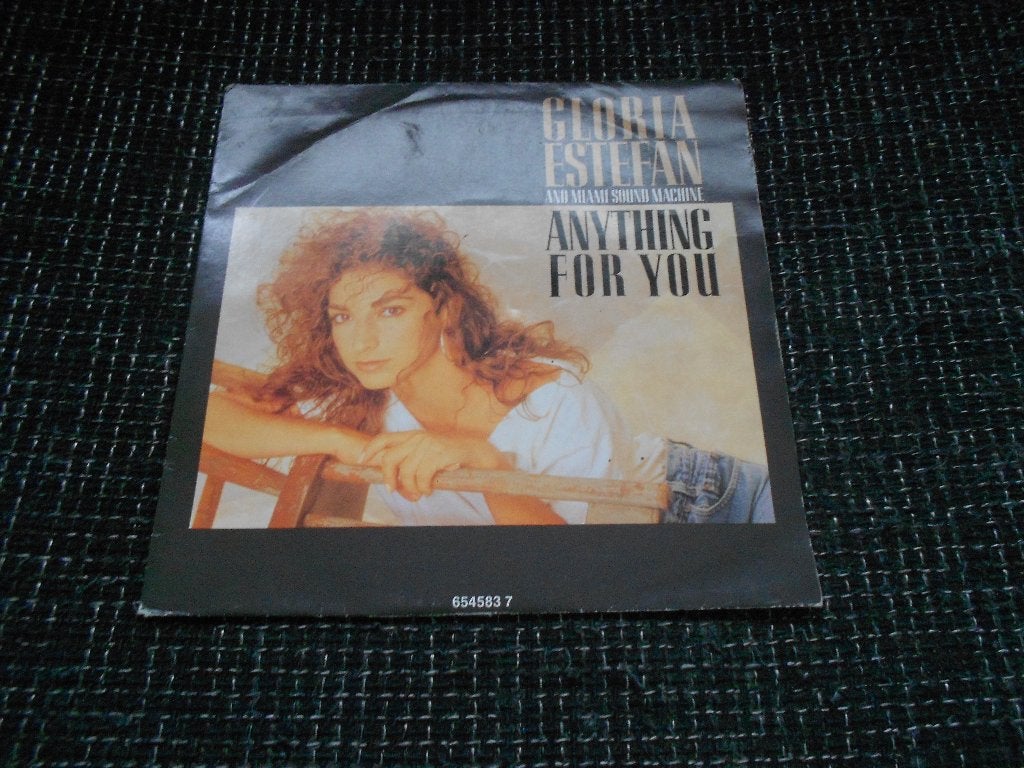 anything for you - gloria estefan, Cd's en Dvd's, Vinyl Singles, Gebruikt, 7 inch, Ophalen of Verzenden, Fotohoes