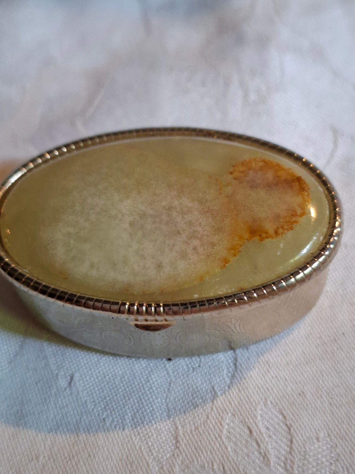 pillendoosje met onyx deksel 5 cm, Antiek en Kunst, Verzenden