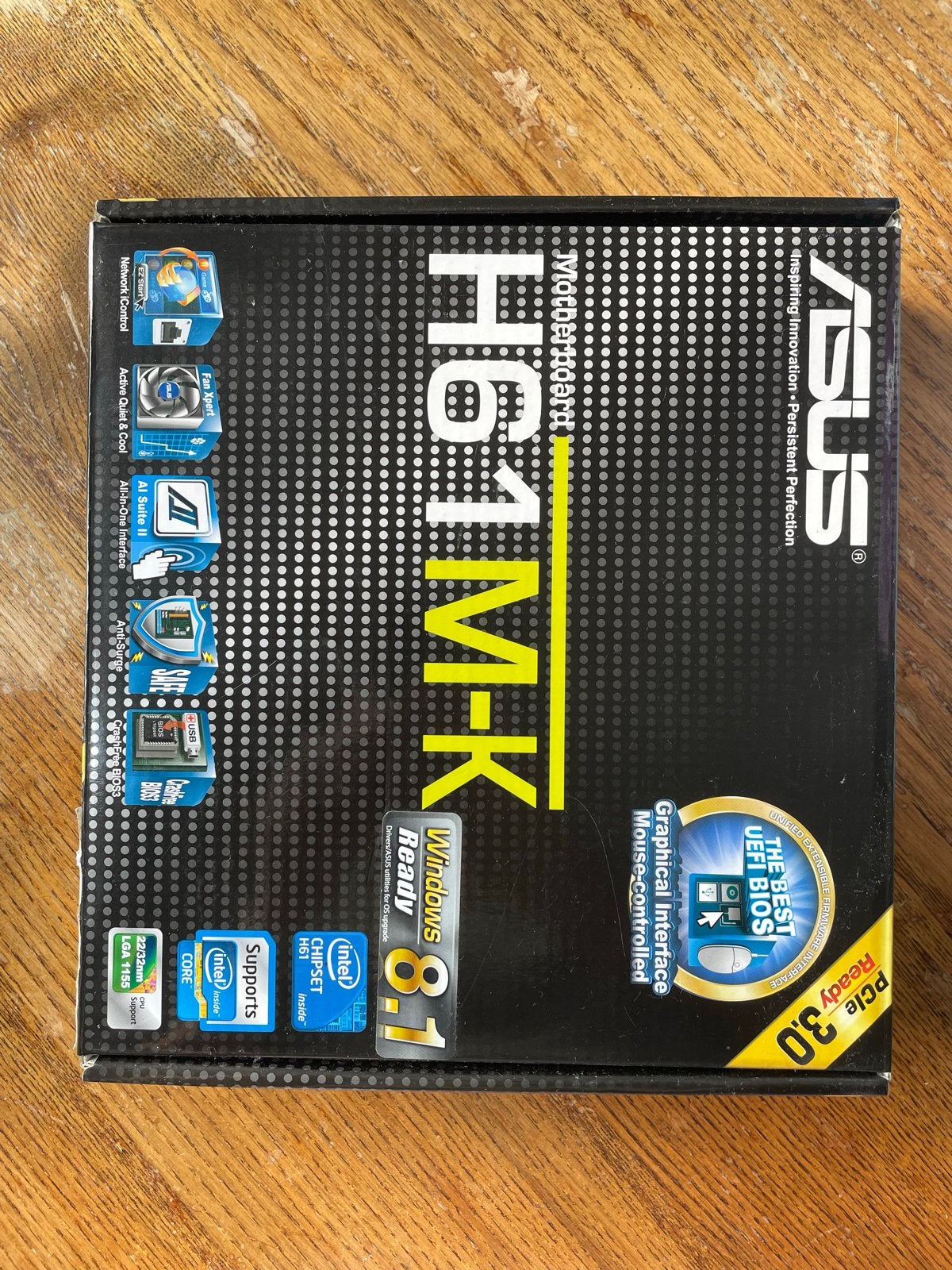 ASUS H61M-K Moederbord - Nieuw en Ongebruikt, Ophalen of Verzenden, Nieuw, Intel, DDR3