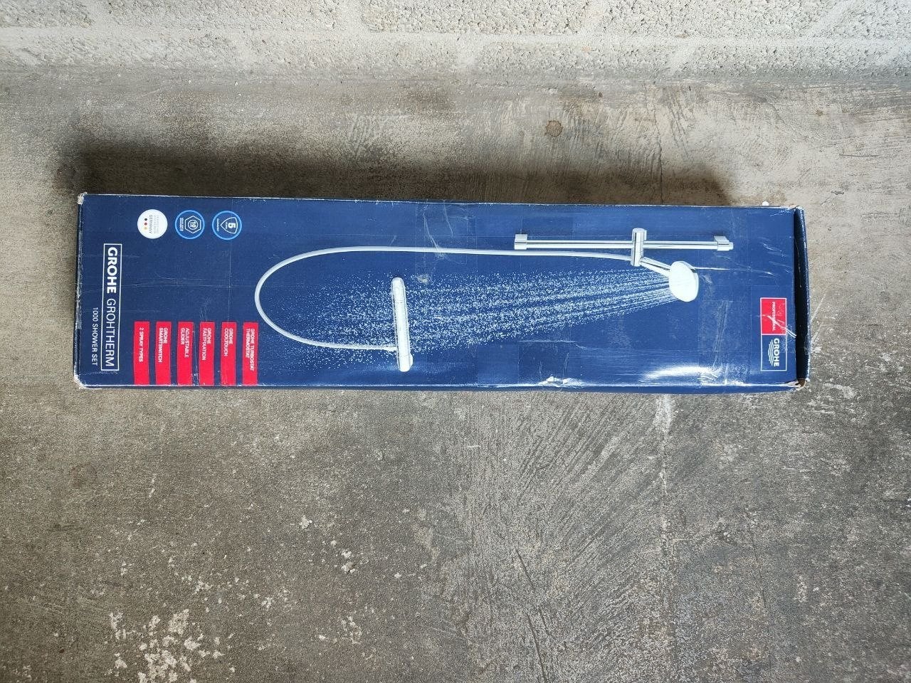 Grohe Grohtherm 1000 New Doucheset met Thermostaatkraan, Ophalen of Verzenden, Nieuw, Chroom, Douche