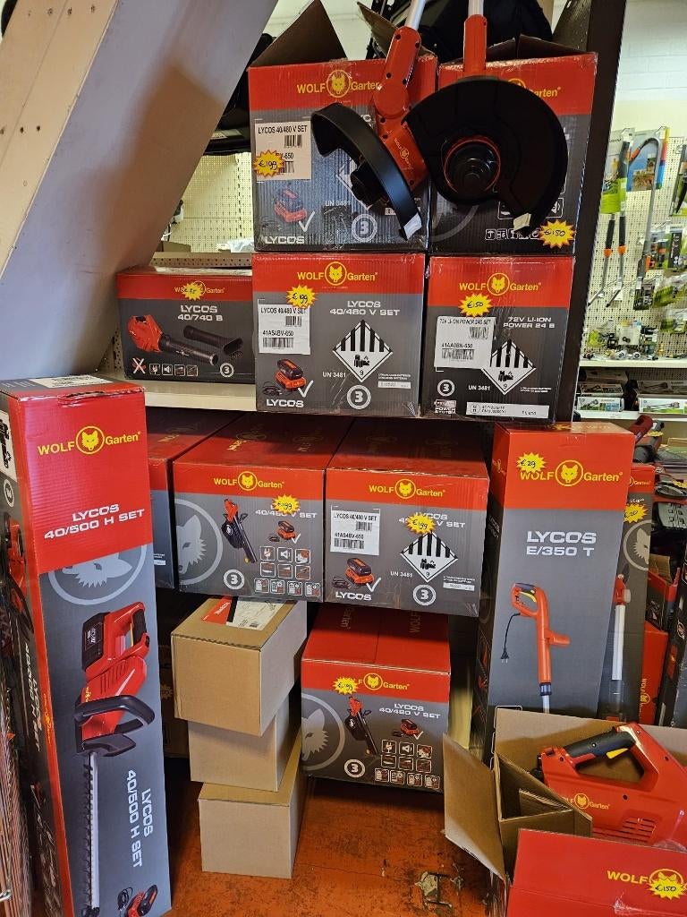 Heggenscharen, multi star, bladblazer, kettingzaag en meer, Ophalen, Nieuw, Overige soorten, Wolf Garten