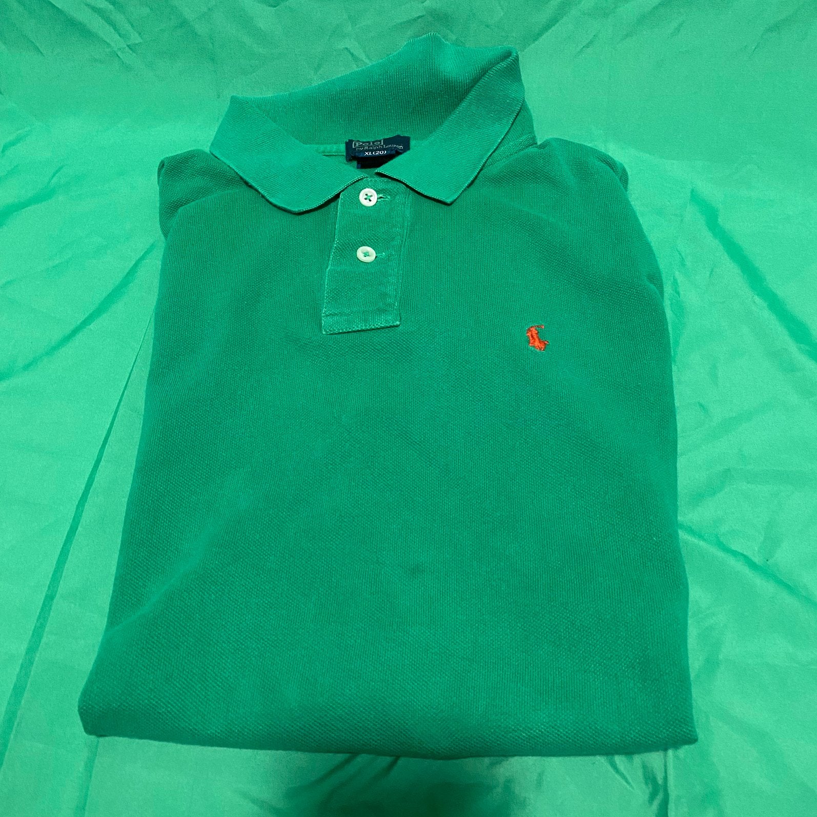Polo Ralph Lauren Shirtje groen XL(20), Ophalen of Verzenden, Zo goed als nieuw, Maat 56/58 (XL), Groen