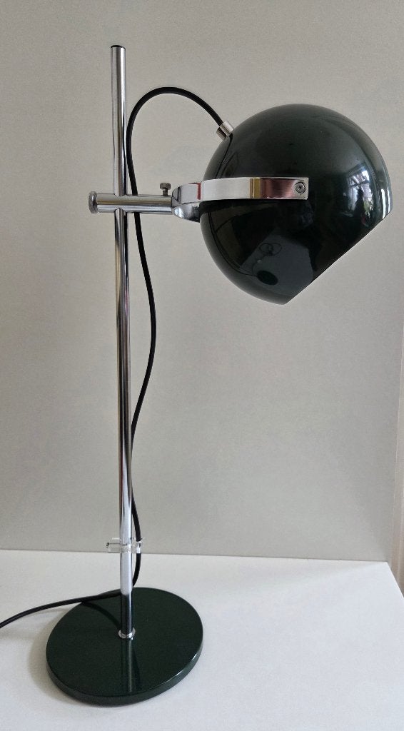 Vintage tafellamp - Gepo | eyeball | groen - Jaren 70, Ophalen of Verzenden